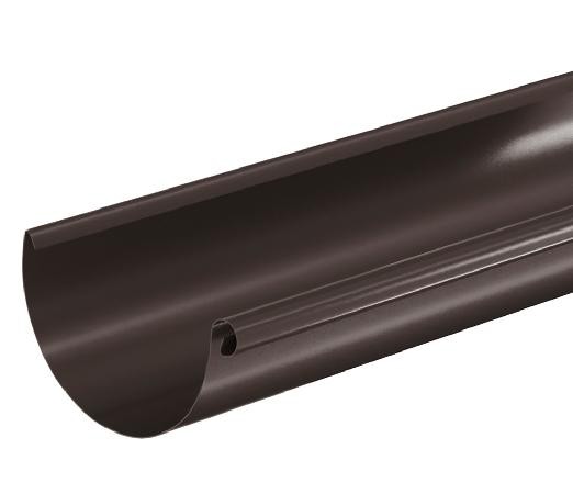 Водосток Aquasistem, система 150/100 - Водосточный желоб 3.00м RR 32 Тёмно Коричневый купить в Лодейном Поле