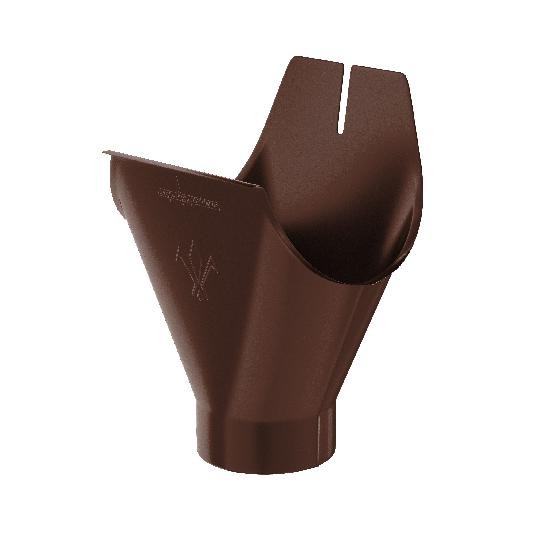Водосток Aquasistem, система 150/100 - Воронка желоба RAL 8017 Коричневый купить в Лодейном Поле