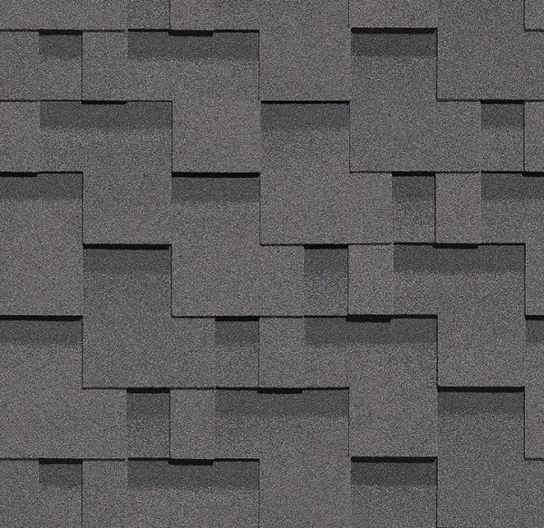 Гибкая черепица Docke, коллекция Тетрис – Серый купить в Лодейном Поле