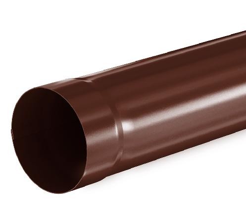 Водосток Aquasistem, система 150/100 - Труба водосточная 1.00м RAL 8017 Коричневый купить в Лодейном Поле