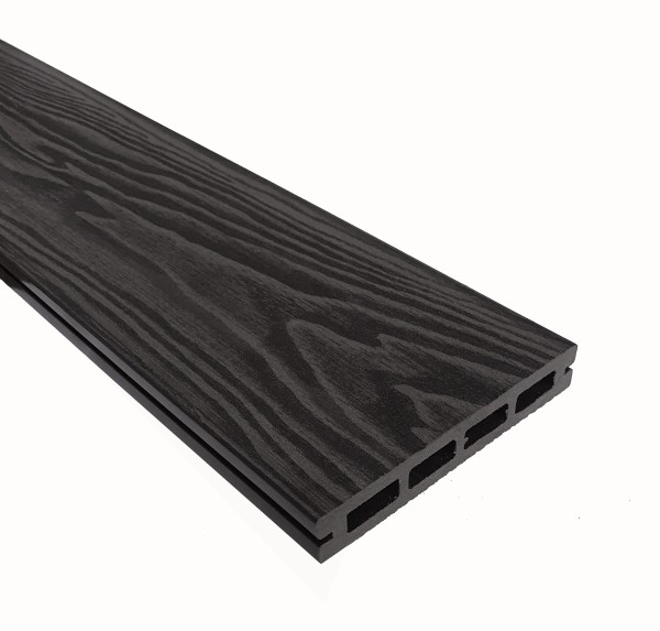 Террасная доска из ДПК Terrapol Смарт 3D Пустотелая с пазом Черное дерево купить в Лодейном Поле