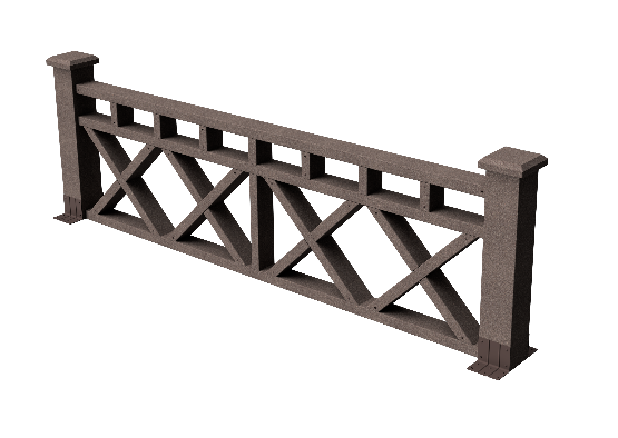 Ограждения декоративное ДПК GRINDERDECO Бэйли венге купить в Лодейном Поле