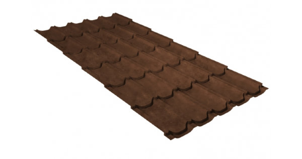 Металлочерепица квинта плюс 0,45 Safari Twincolor Brown купить в Лодейном Поле