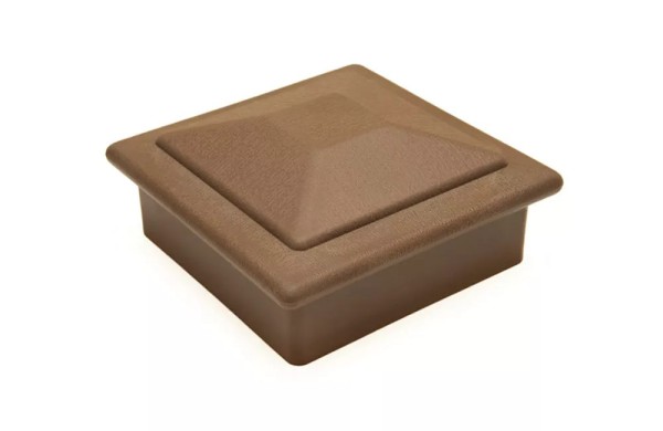 Крышка верхняя ПВХ для столба Deckart 125х125 Шоколад купить в Лодейном Поле