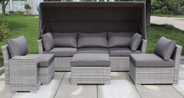 Диван-Трансформер AFINA плетеный из иск. ротанга AFM-320G Grey купить в Лодейном Поле