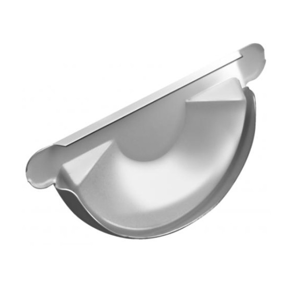 Водосток Grand Line 150x100 – Заглушка желоба RAL 9003 купить в Лодейном Поле