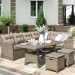 Комплект мебели AFINA плетеной из иск. ротанга AFM-307B Beige купить в Лодейном Поле