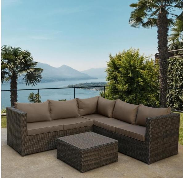 Комплект мебели AFINA плетеной из иск. ротанга YR825A Brown/Beige купить в Лодейном Поле