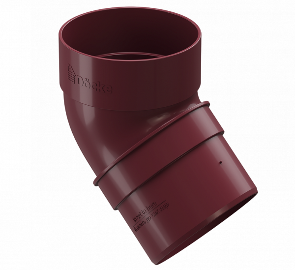 Колено 45˚ПВХ Docke STANDART красный купить в Лодейном Поле