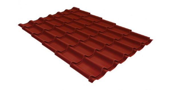 Металлочерепица классик 0,5 Satin RAL 3009 оксидно-красный купить в Лодейном Поле