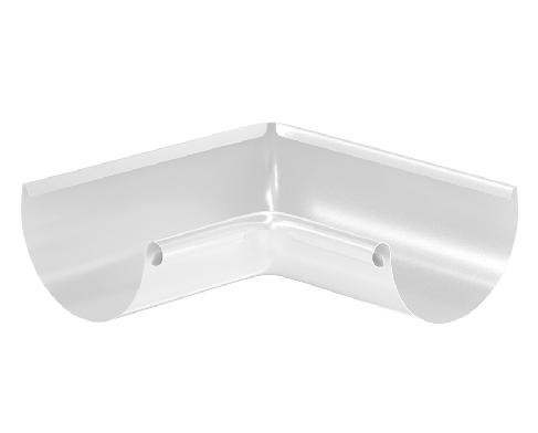 Водосток Aquasistem, система 125x90 - Угол желоба, внутренний 90° RAL 9003 Белый купить в Лодейном Поле