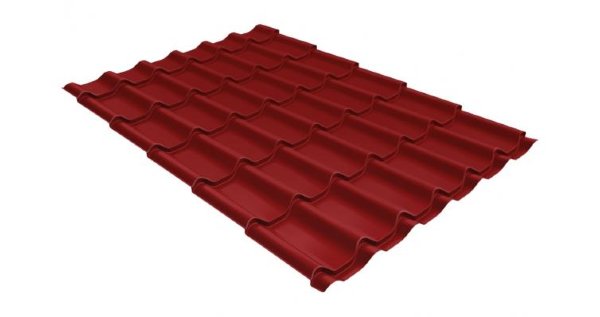 Металлочерепица классик 0,5 Satin RAL 3011 коричнево-красный купить в Лодейном Поле