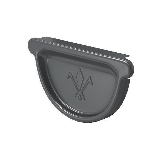 Водосток Aquasistem, система 150/100 -  Заглушка универсальная с резиновым уплотнителем RAL 7024 Тёмно-серый купить в Лодейном Поле