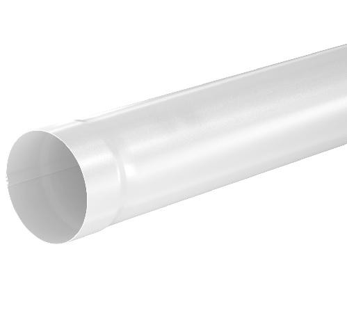 Водосток Aquasistem, система 150x100 - Труба водосточная 1.00м RR 20 Мраморно-белый купить в Лодейном Поле