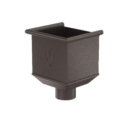 Водосток Aquasistem, Система 125x90 - Водосборная воронка RR 32 Тёмно-коричневый matt купить в Лодейном Поле