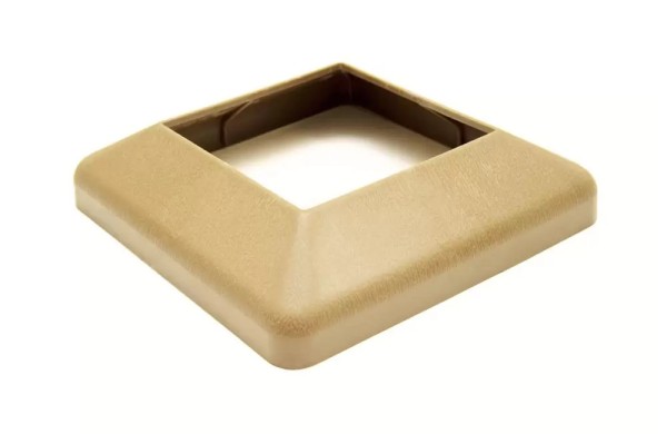 Крышка нижняя ПВХ для столба Deckart 100х100 Орех купить в Лодейном Поле