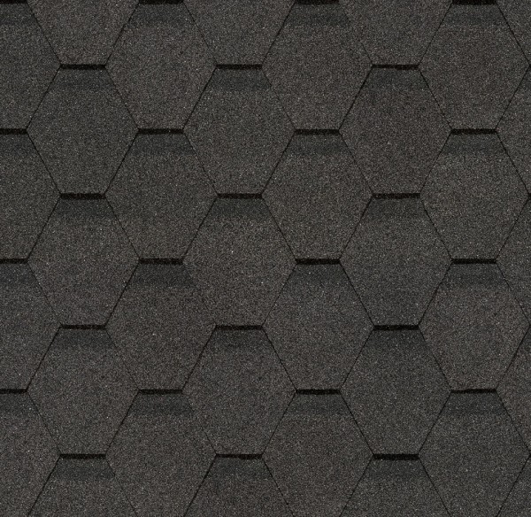 Гибкая черепица Docke, коллекция Шестигранник Серый купить в Лодейном Поле