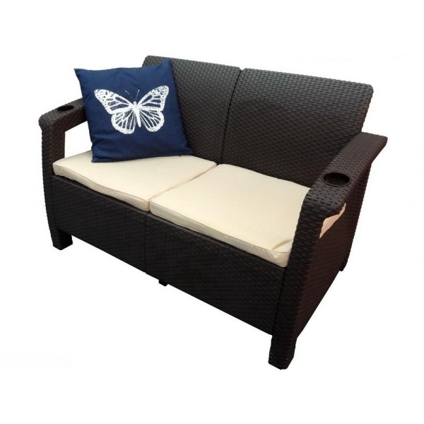 Двухместный диван Yalta Sofa Seаt венге купить в Лодейном Поле
