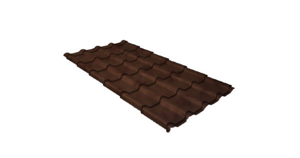 Металлочерепица камея 0,45 Safari Twincolor Brown купить в Лодейном Поле