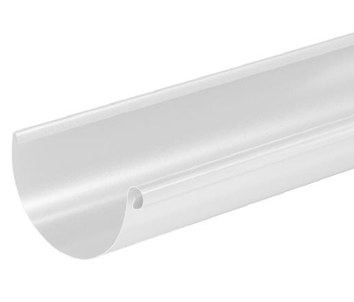 Водосток Aquasistem, система 125x90 - Водосточный желоб 3.00м RAL 9003 Белый купить в Лодейном Поле