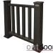 Ограждение из ДПК Outdoor Классик 3D STORM чёрный купить в Лодейном Поле