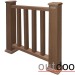 Ограждение из ДПК Outdoor Классик 3D STORM коричневый микс купить в Лодейном Поле