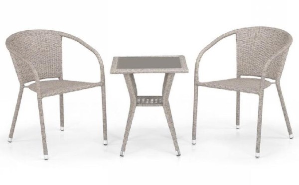 Комплект плетеной мебели AFINA из иск. ротанга T25C/Y137C-W85 Latte 2Pcs купить в Лодейном Поле