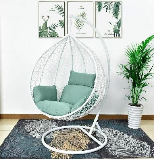Кресло Подвесное из искусственного ротанга AFM-168A-XL White/Green купить в Лодейном Поле