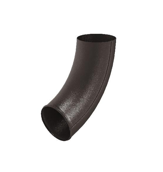 Водосток Aquasistem, Система 125x90 - Отвод трубы RR 32 Тёмно-коричневый matt купить в Лодейном Поле