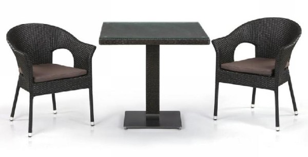 Комплект плетеной мебели AFINA из иск. ротанга T605SWT/Y79A-W53 Brown 2Pcs купить в Лодейном Поле