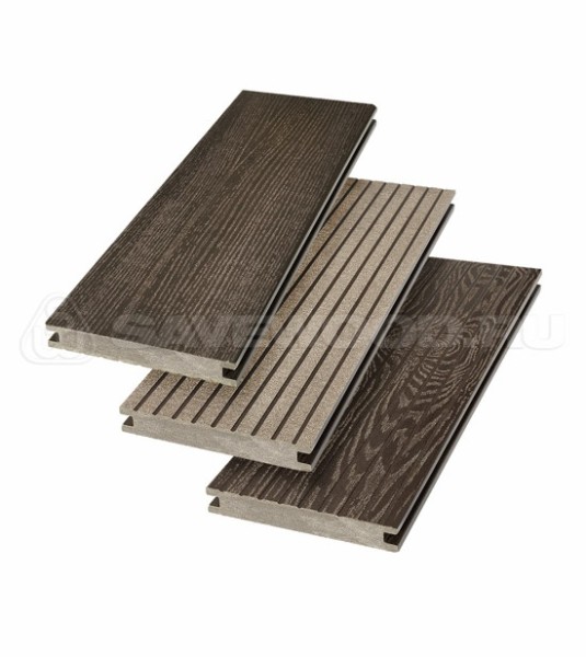 Террасная доска SW Fraxinus (R) полнотелая «SaveWood» Темно-коричневый купить в Лодейном Поле