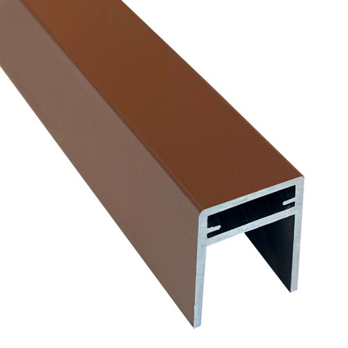 П-профиль Алюминиевый EasyDecking 35x25 Коричневый купить в Лодейном Поле
