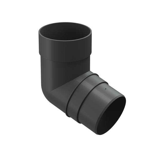 Колено 72˚ для водосточной трубы Docke Premium Графит купить в Лодейном Поле