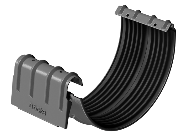 Соединитель желобов D125 Döcke STAL PREMIUM Графит, (RAL 7024) купить в Лодейном Поле