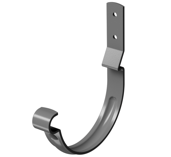 Карнизный крюк короткий (гнутый) D125 Döcke STAL PREMIUM Графит, (RAL 7024) купить в Лодейном Поле