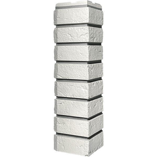 Угол наружный ДАЧНЫЙ Серия Баварский кирпич Белый купить в Лодейном Поле