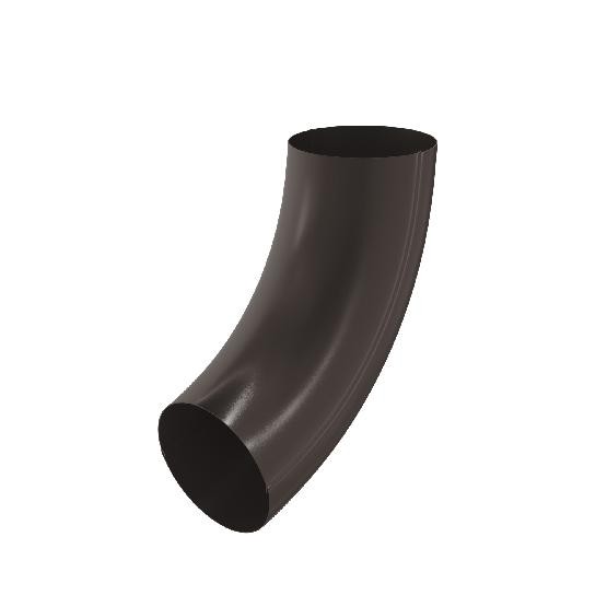 Водосток Aquasistem, система 125x90 -  Колено трубы RR 32 Тёмно Коричневый купить в Лодейном Поле