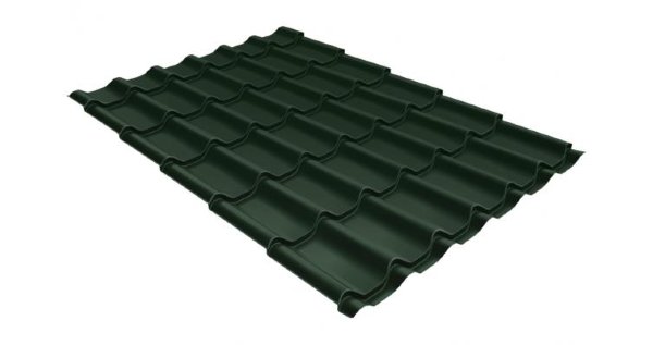 Металлочерепица классик 0,5 Satin RR 11 темно-зеленый купить в Лодейном Поле